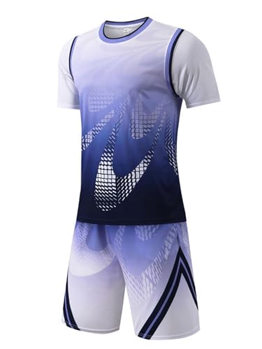 Boys Girls Piece Basketball Jersey Outfits With Athletic Shorts Set For Basketball Football Training