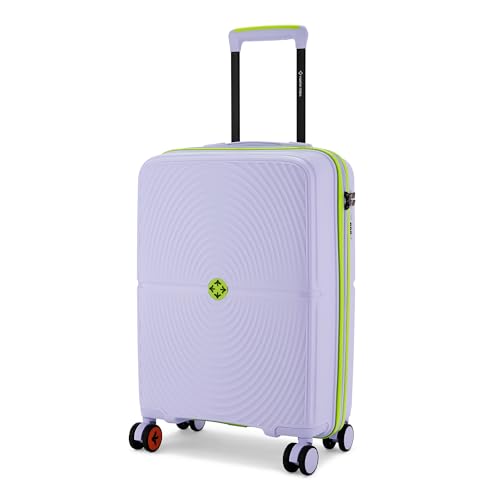 Image of Nasher Miles Bali Hard-Sided Polypropylene Cabin Luggage 20 inch | 55cm | 8 Wheels Small Trolley Bag for Travel | Suitcase (Grey)