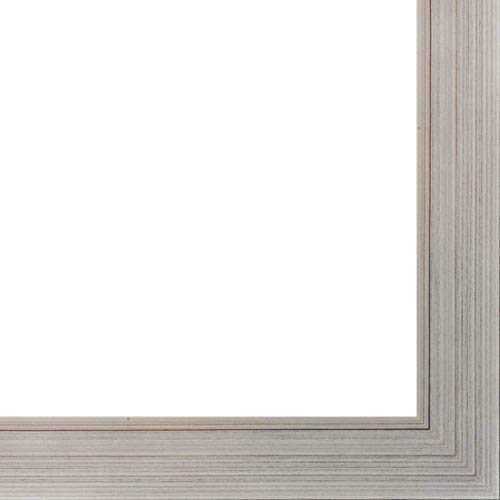 CountryArtHouse Picture Frame Moulding (Wood) 100ft bundle - Contemporary Silver Finish - 2
