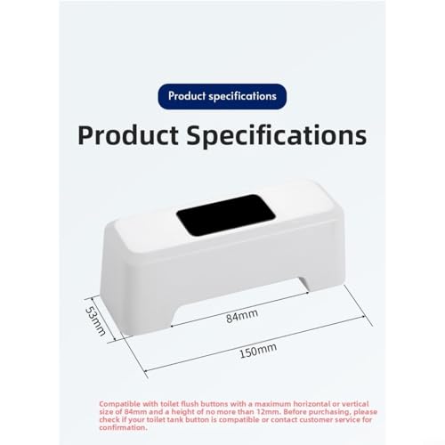 Descarga automática de inodoro con sensor infrarrojo kit manos libres blanco para tanque estándar 4