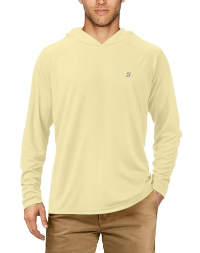 Image of Roadbox Mens Fishing Sun Hoodie, Long Sleeve UPF 50+ UV Protection Shirts