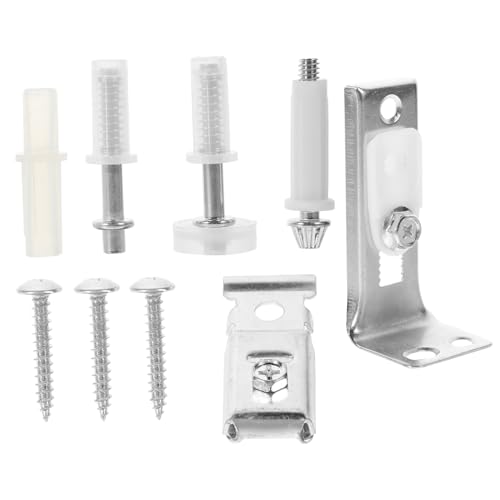 Kit de herrajes para puerta bifold 1 set con accesorios para puertas corredizas y pivote, fácil instalación y reemplazo miniatura 1