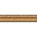 soikoi Flower Molding Peel and Stick Wall Border Easy to Apply (Gold Brown)