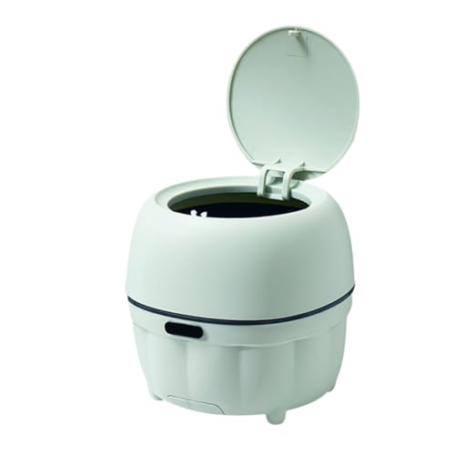 Mini caneca rectangular con tapa para escritorio verde