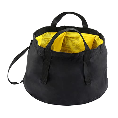 DEARMAMY 1Pieza Bañera De Plegable De Cuenca De Viaje Portátil Para Pies Bañera Plegable Amarilla Para Camping Transportar y Almacenar