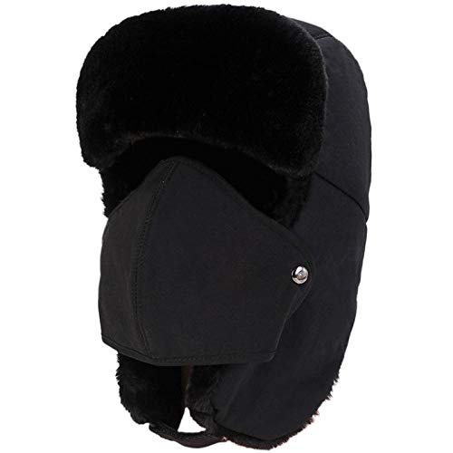 Bonnet Russe Ushanka Coupe-Vent Idéal pour Randonnée d'Hiver