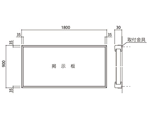 Amazon.co.jp: 新協和 木製掲示板 SMS-1057 ラシャグリーン貼: 文房具