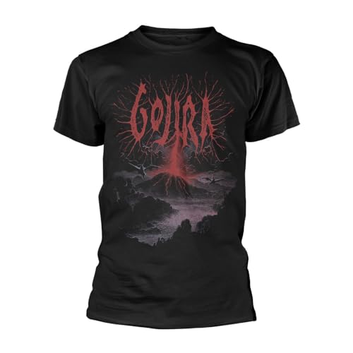T-shirt Gojira Lightning Strike rock pour homme : vêtement noir en coton bio éco-responsable