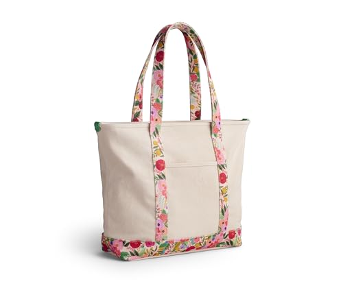 RIFLE PAPER CO. Canvas Carry All for Beach, Gym, Travel and More, Shoulder Bag for Women, 10" Handle Drop Length3