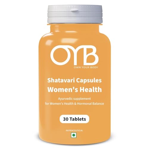 Image of OYB Shatavari Tablets for Women | Ayurvedic Women's Health Supplement for Hormonal Balance, PMS & Menstrual Wellness | Supports Reproductive Health, Energy, Mood & Women's Vitality | Vegan & Gluten-Free | 30 Tablets