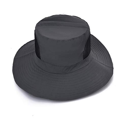 Tongina Chapéu De Sol Com Mosquiteiro Removível Para Net Caminhadas Ao Ar Livre Pesca Camping - Cinz