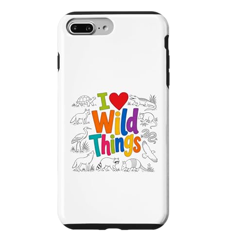 I Love Wild Things Wildlife Nature Animal Lover �X�}�z�P�[�X iPhone 7 Plus/8 Plus �p
