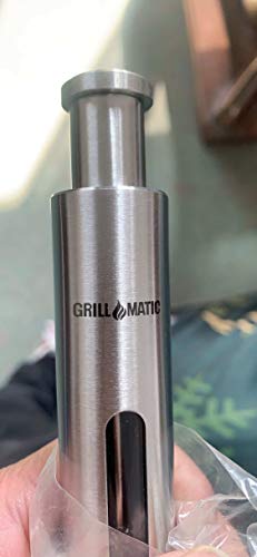 Grillmatic - One-Handed, Mini Thumb Push Button, Stainless Steel, Himalayan Sea Salt, Black Peppercorn And Gourmet, Stove, Grill Or Table Seasoning Spice Mill Grinder #TOP1