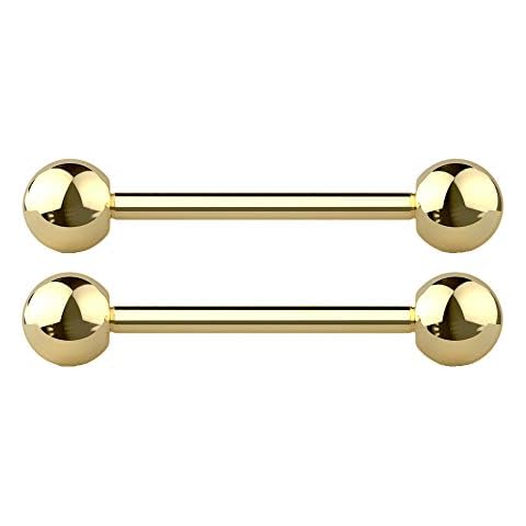 Pierced Owl 14G Titanium Nipple Barbells Cover