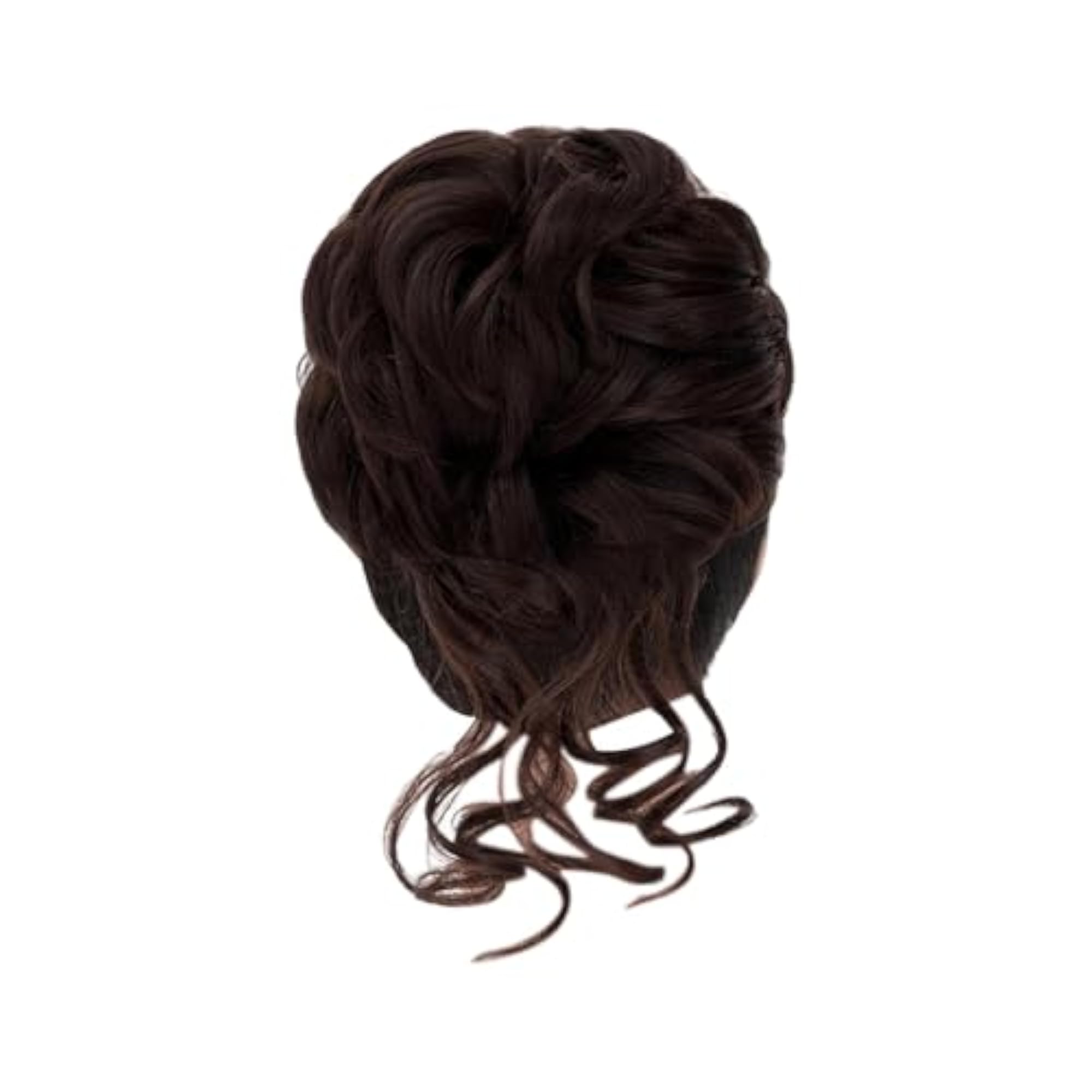 Messy Bun Hair Piece Clip for Fullness, Brown