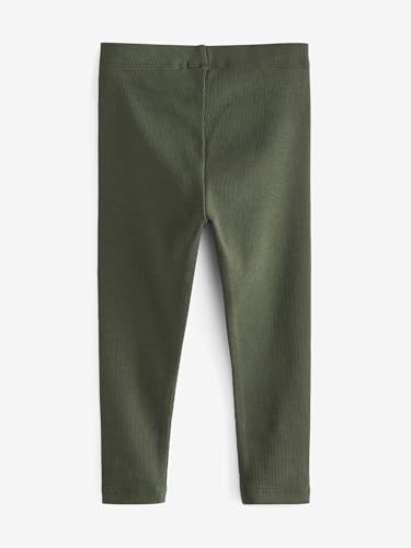 NEXT Gerippte Leggings, 3er-Pack Khaki/Stein 2 Jahre