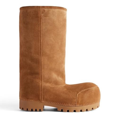 KIFIWUI Women's Platform Mini Boots - Cozy Fur-Lined Ankle Boots for Warm and Stylish Snow Shoes