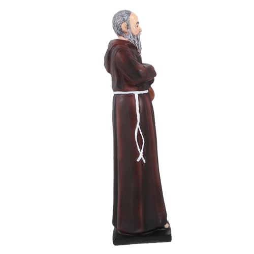 Statue prêtre en résine pour décoration religieuse catholique