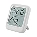 Hygrometer Innen,Raumthermometer Kleiner Digitales Thermo-Hygrometer, Innen feuchtigkeitsmesser | Smiley Klima Indikator für Babyraum, Büro, Weinkeller, Botanischer Garten