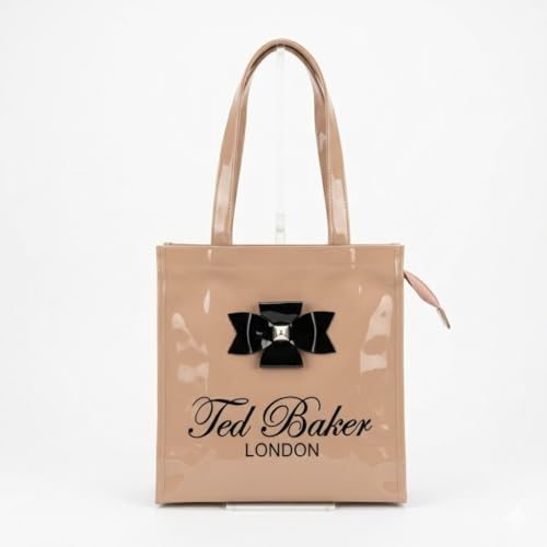 Image of SEA MOUNT Ted Baker London Multipurpose Tote Bag with Signature Bow Detail Spacious Travel Carryall, Everyday Shopping Organiser, Durable Shoulder Handbag for Work, Office, Travel & Daily Essentials