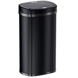 Monzana® Cestino 58L con Sensore Automatico Movimento Display LED Pattumiera Rifiuti Smart Bidone Intelligente Cavo USB