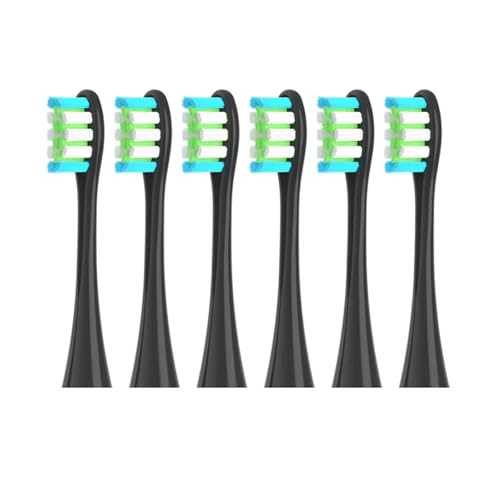 2/4/6�̃\�t�g�����p�w�b�h�A�݊���������܂� X/X PRO/ Z1/ F1�u���[�u���V�w�b�h���u���V�|���@�p�u���V�m�Y���ɑΉ�(6PCSBlack)