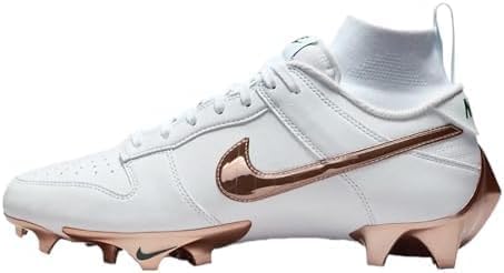 Nike Vapor Edge Dunk Cleats Men's Football Cleats White/Rose Gold-White FN6721-100 10