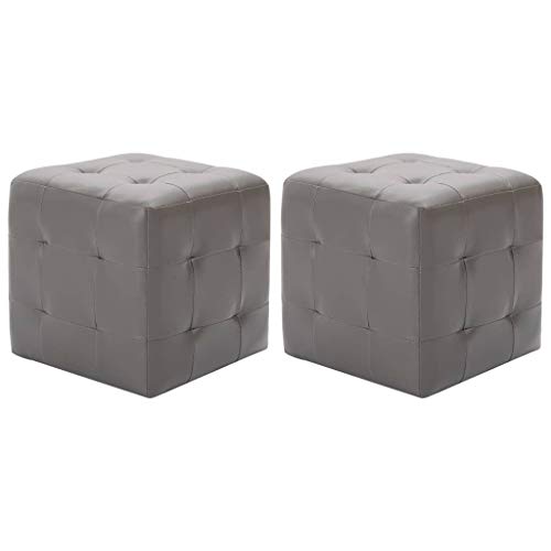 vidaXL 2X Tables de Chevet Table de Nuit Tabouret Pouf Repose-Pied Armoire de Chevet Salon Salle de...