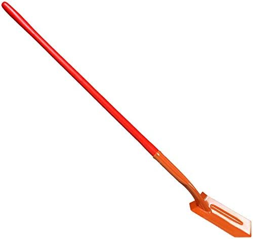CORONA SS 64334 - 'Trench Digging Shovel - 4 in 28° Angle, 12 Gauge, 48 in Solid-Core Fiberglass Handle