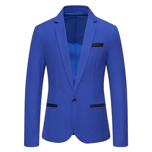Mens Blazers Slim Fit Business Casual Men Prom Suit Sport Coat One Button Travel Blazer Lightweight Suit Jackets