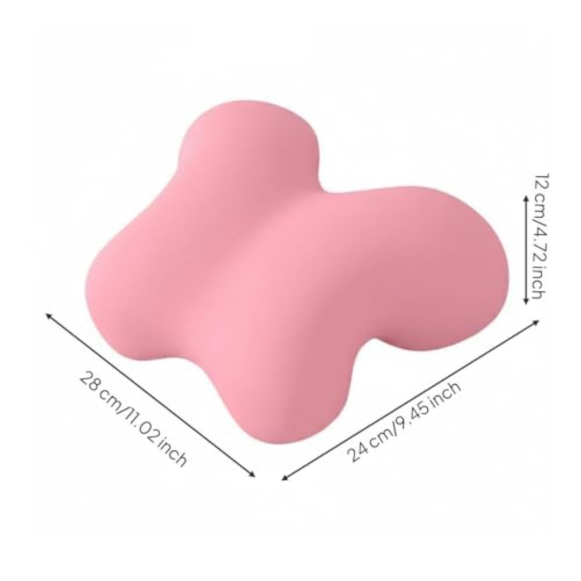 Office Rest Pillow with Arm Hole, Dark Pink