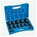 Grey Pneumatic GRE8313 .75 in. Drive 12 Point Standard Fractional Impact Socket Set - 13 Piece