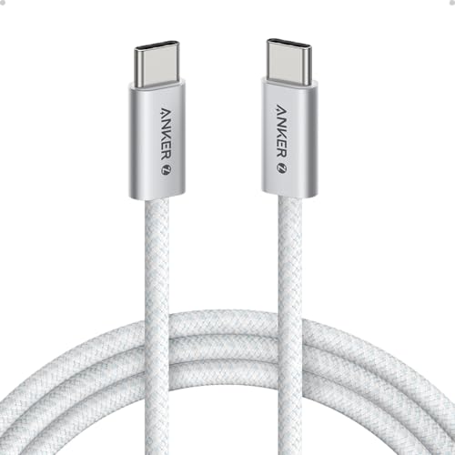 Anker Zolo USB C to USB C Cable, Braided and Dirt-Free Type-C Fast Charging Cable, Slim...