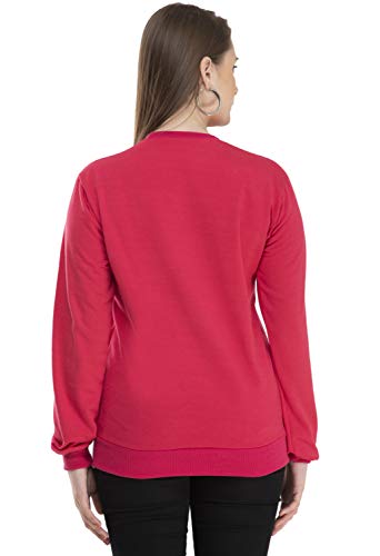 Image of indi weaves Women Fleece Warm Sweatshirt for Winters (XXXL,Purple,Magenta) Pack of 2