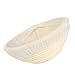 Cabilock Brotgärkorb Rattan Gärkörbchen Brotteig Gärkörbe Brotteigkorb Runde Stoff Liner Brot Fermentation Korb 18x9cm Backzubehör Servierkorb Küche Bäckerei Werkzeug