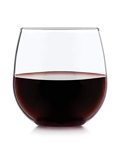 Libbey Vina Stemless Red-Wine Glasses (16.75oz/Set of 4)