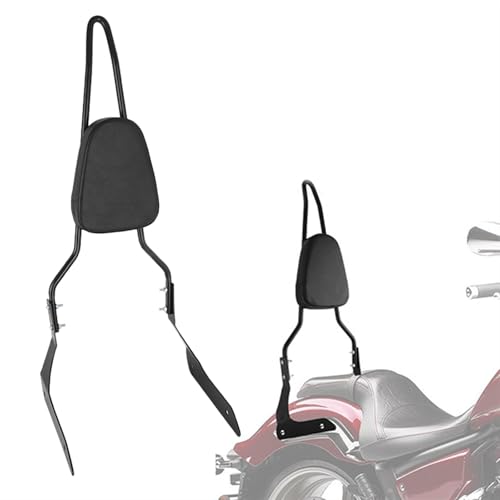 Sissy Barre Moto Noir avec Appui-Dos Passager pour de Longues Virées en Yamaha Stryker