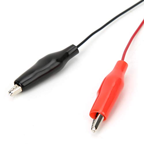 Image of 20Pcs Battery Snap Connector to Clip Cable Wire Probe 9V 15cm Length with Dual Clips