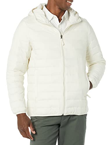 Image of Amazon Essentials Men's Lightweight Water-Resistant Packable Hooded Puffer Jacket