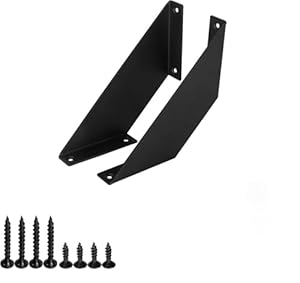 Xckjydcdb Retro-Schwarz Schwerlast Regalträger 2 Stück