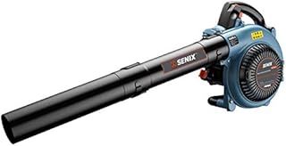 SENIX BL4QL-L 26.5cc 4 Stroke Gas Powered Leaf Blower with Auto-Choke Release, Blue