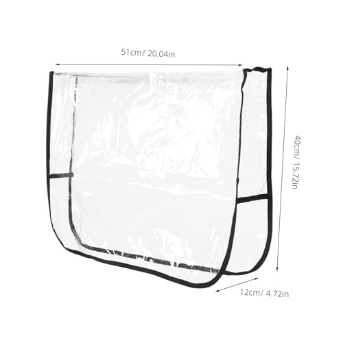 Fundas para sillas de salon BESTYASH transparentes en pvc resistente 3