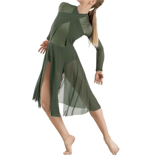 Robe danse latine moderne pour filles et femmes - vêtement de scène et ballet Color 10 XLA