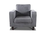couchgarnitur grau leder Sitzfläche: Hochelastischer Schaumstoff + Wellenfeder
