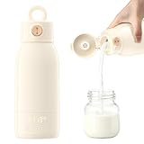 Portable Milk Warmer for Travel 17oz Large Capacity Baby Milk Warmer Fast Heating for Breast Milk Formula Water with Fast Charger for Car Airplane On The Go