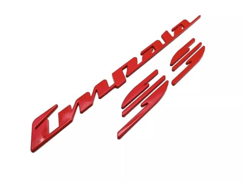Image of Rear Quarter Panel Emblem Badge Replacement for 1994 1995 1996 Impala Ss 2Pcs (Red)