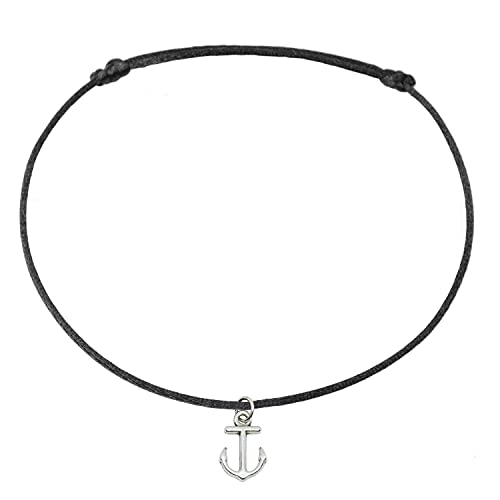 Tobillera de plata con embalaje de regalo incluido para mujer con motivo de ancla