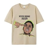M MYODRESS YoungBoy Shirts, Never Broke Again Hip Hop Graphic Tees Men, YoungBoy Merch for Fans, S-5XL Khaki