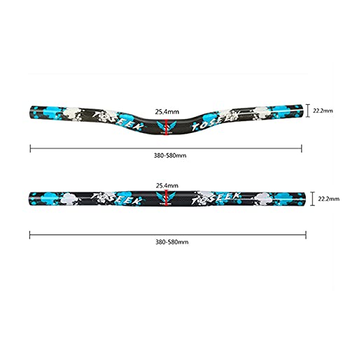 Guidon vtt carbone 25.4 cintre droit riser pour vélo de route