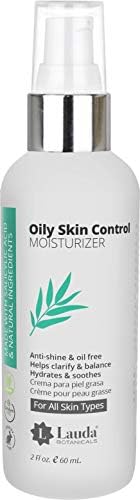 Mattifying Primer and Face Moisturizer with Salicylic Acid and Tea Tree Oil, Daily Face Lotion Non-Greasy Hydrating Anti Shine Facial Primer for Men and Women, 2 Oz by LAUDA BOTANICALS